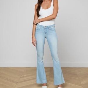 L’Agence Taney Low-Rise Flare Jean Light Wash